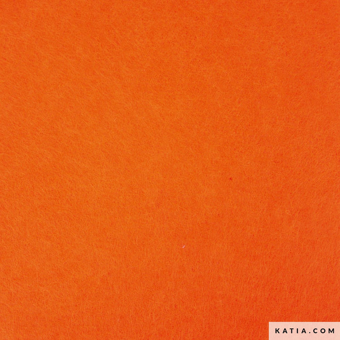 Katia Recycled Felt - by the half yard - in Fluorecent Orange - PICK UP ONLY