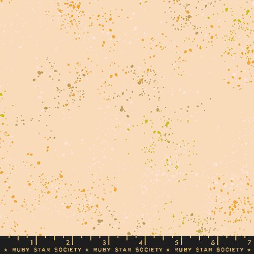 ruby star society rashida coleman-hale speckled in creme brulee quilting cotton fabric