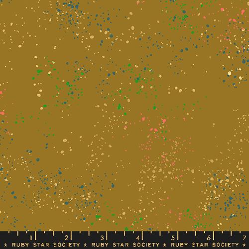 ruby star society rashida coleman-hale speckled suede metallic quilting cotton fabric