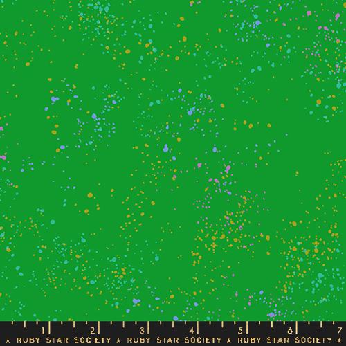 ruby star society rashida coleman-hale speckled in verdant quilting cotton fabric