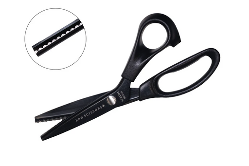 LDH Scissors - Midnight Edition Lightweight Scalloped Pinking Shears