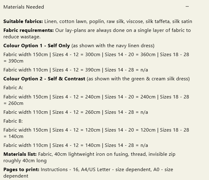 Modern Sewing Co - Sienna Dress [Digital Download]