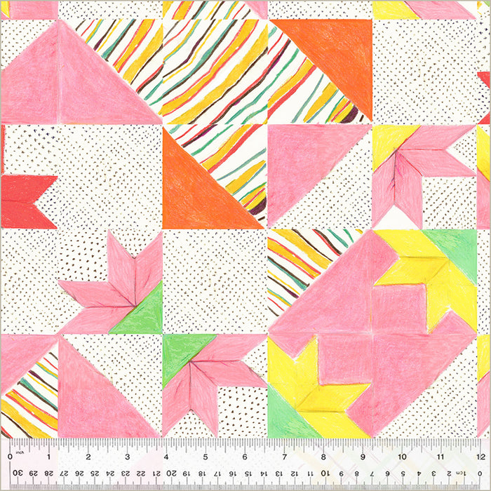 Heather Ross - Heather Ross By Hand - Bee's Quilt in White