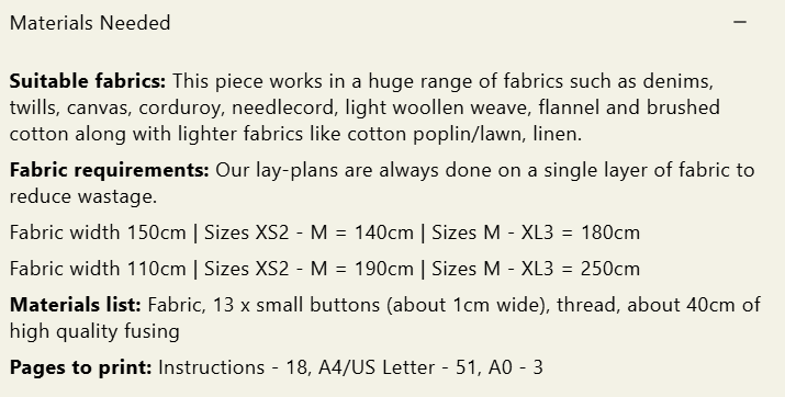 Modern Sewing Co - Unisex Shirt [Digital Download]