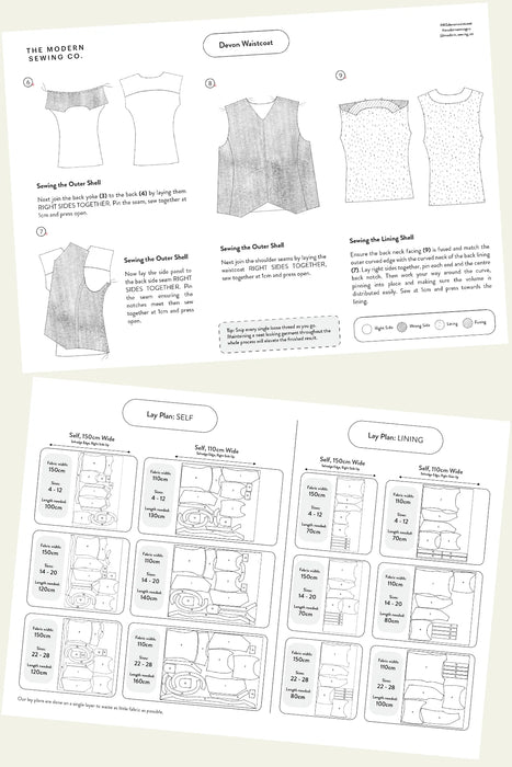 Modern Sewing Co - Devon Waistcoat [Digital Download]