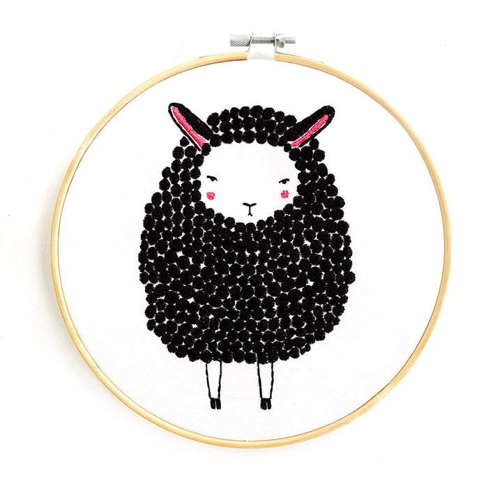 Farm Charm Embroidery Sampler - Black Sheep by Gingiber for Moda