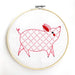 Farm Charm Embroidery Sampler - Little Piggy by Gingiber for Moda