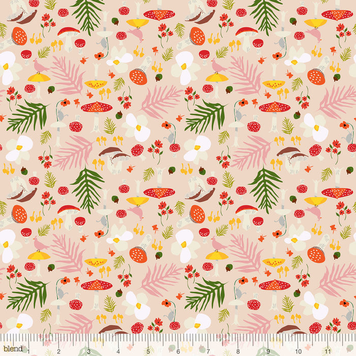 Blend Fabrics - Enchanted - Forage in Pink