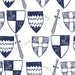Quilter's Palette - Camelot - White Swords and Shields