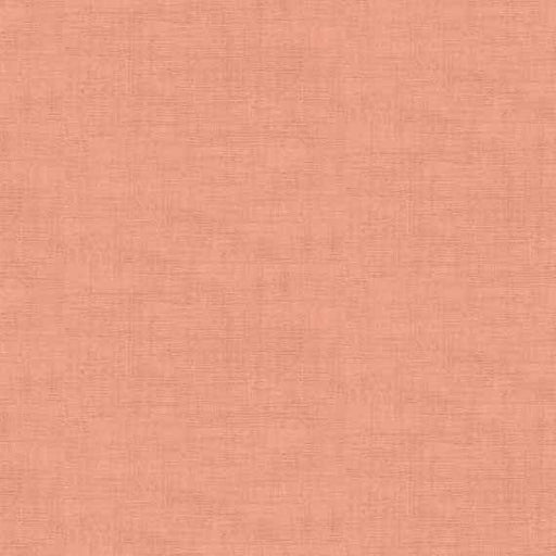 Makower Linen Texture in Coral Pink