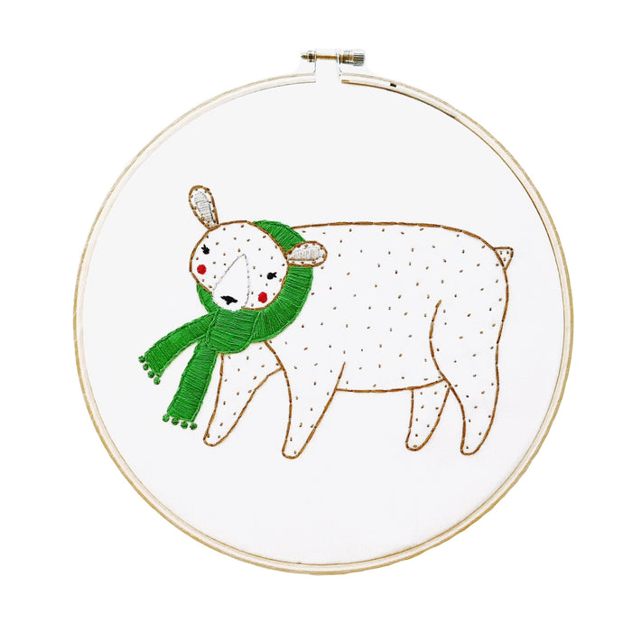 Gingiber Bear Embroidery Sampler