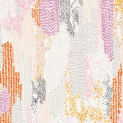 Terrestrial Organic Cotton by Sarah Watson - Lichen in Pink