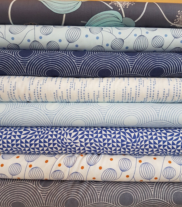 True Blue by Zen Chic Steel Circles