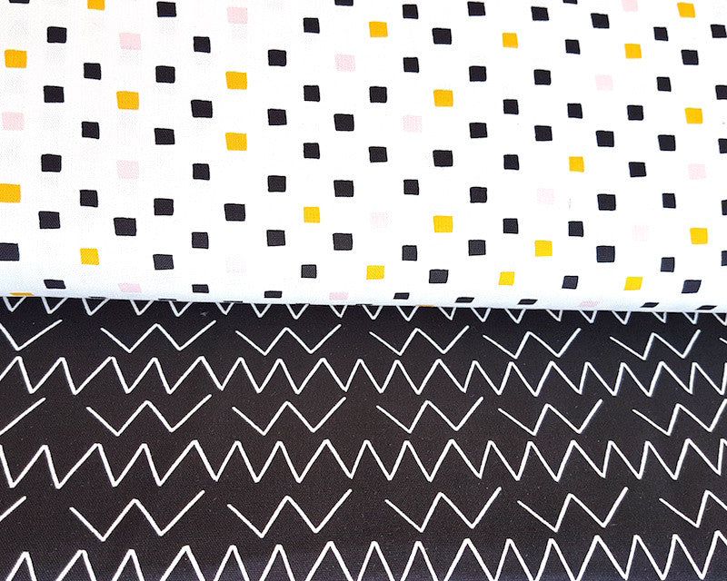 Leah Duncan Lines and Shapes Canvas - Angled Black
