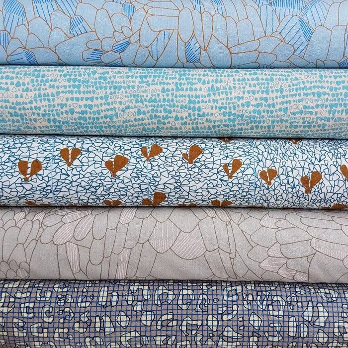 Carolyn Friedlander - Gleaned - Snake in Spa Blue