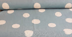 Yuwa Linen Blend - Hand Made Dots on Blue