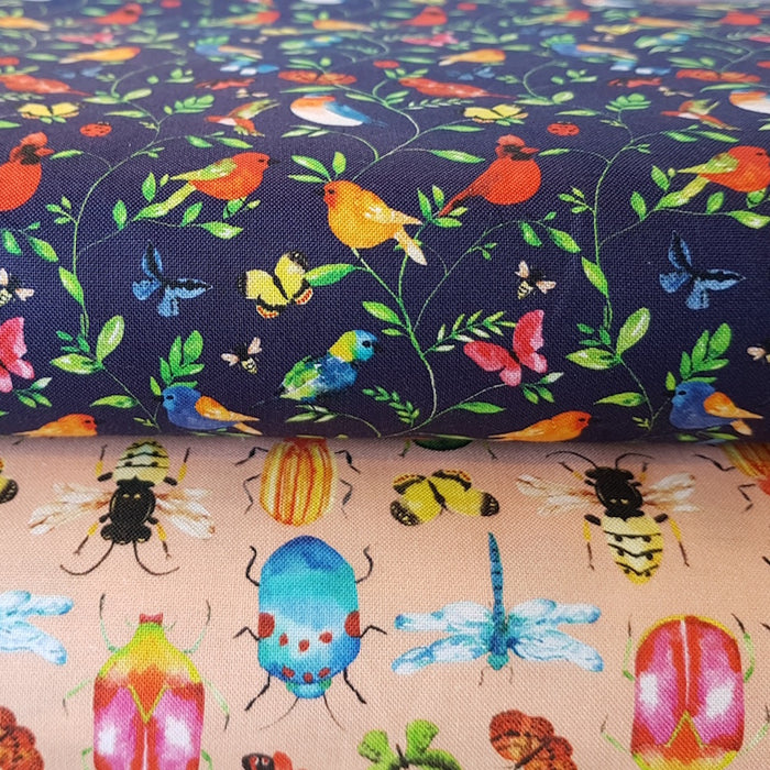 Camelot fabrics - Botanical in Navy