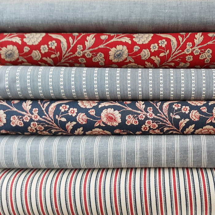 French General Vive La France - Texture Twill in Rouge