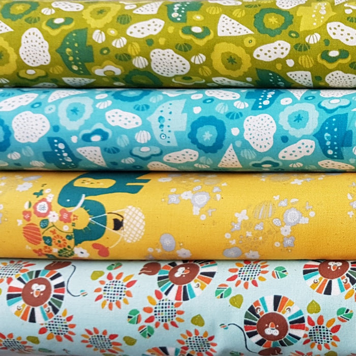 Naoco Miyagawa for Cotton + Steel - Kawaii Nakama - Flying Bird in Leaf