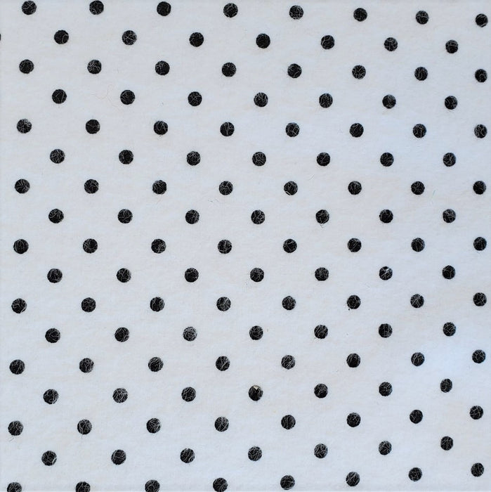 Robert Kaufman Cozy Cotton Flannel - Black Dot on White