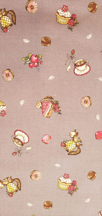 Kokka Oxford - In The Forest Border Print - Sweets Time