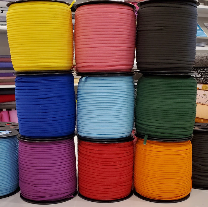1/6" Banded Stretch Elastic- Colourful Options