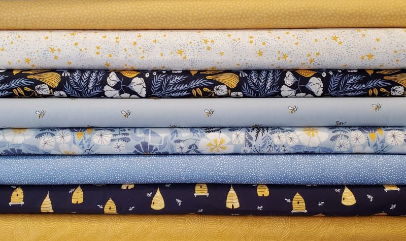 Honey Bee by Rae Ritchie - Bee Hives in Navy