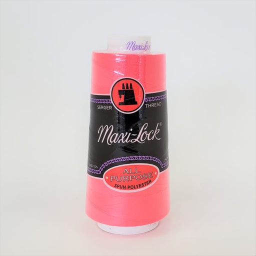 Maxi-Lock Polyester Serger Thread 50 wt - Neon Pink