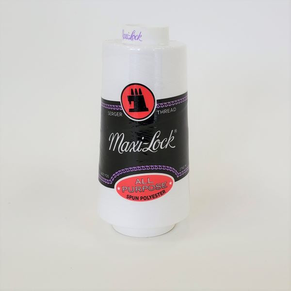 Maxi-Lock Polyester Serger Thread 50 wt - White