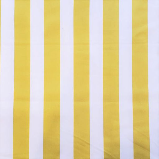 Kokka Teiben Striped Twill - Limey Yellow