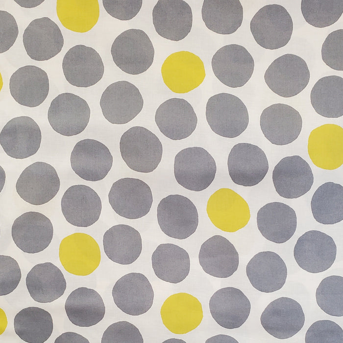 Westex Cotton Sheeting - Grey Dots on Cream