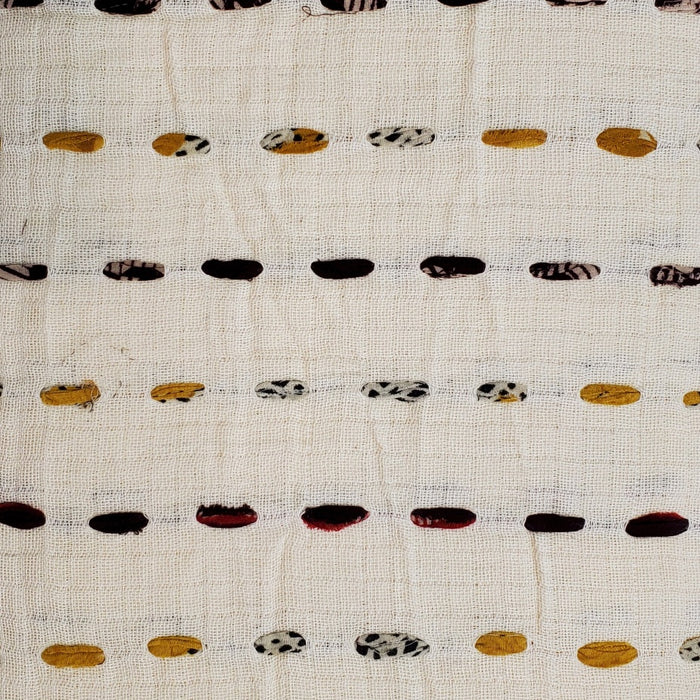 Motif Mati Handwoven Cotton - Recycled Vintage Sari Ribbon - Shakti