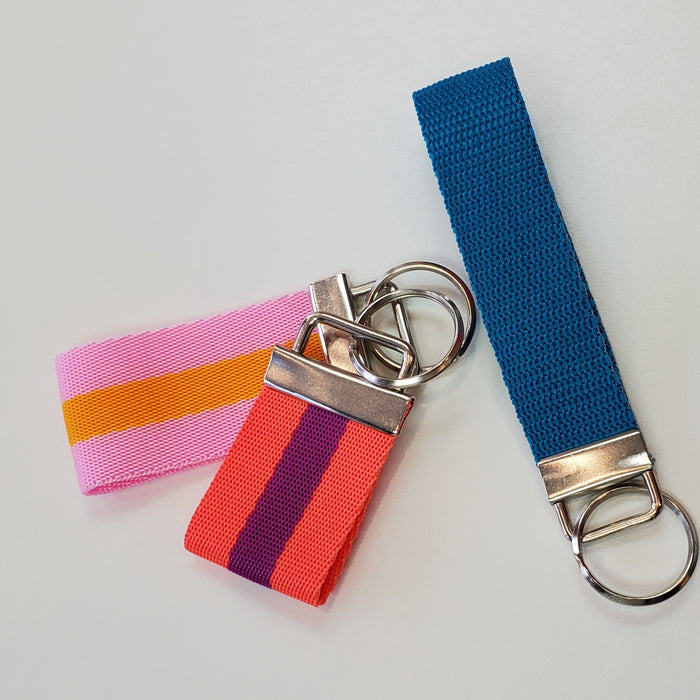 Key Chain Fob Wristlet Hardware Set With Key Ring - choose your size