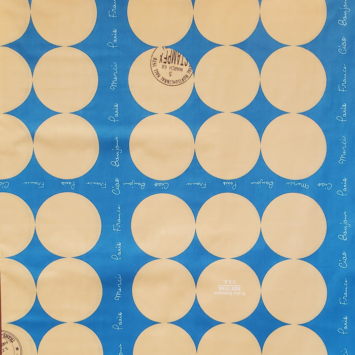 Suzuko Koseki Spring 2023 - Dots - Large melon dot on blue