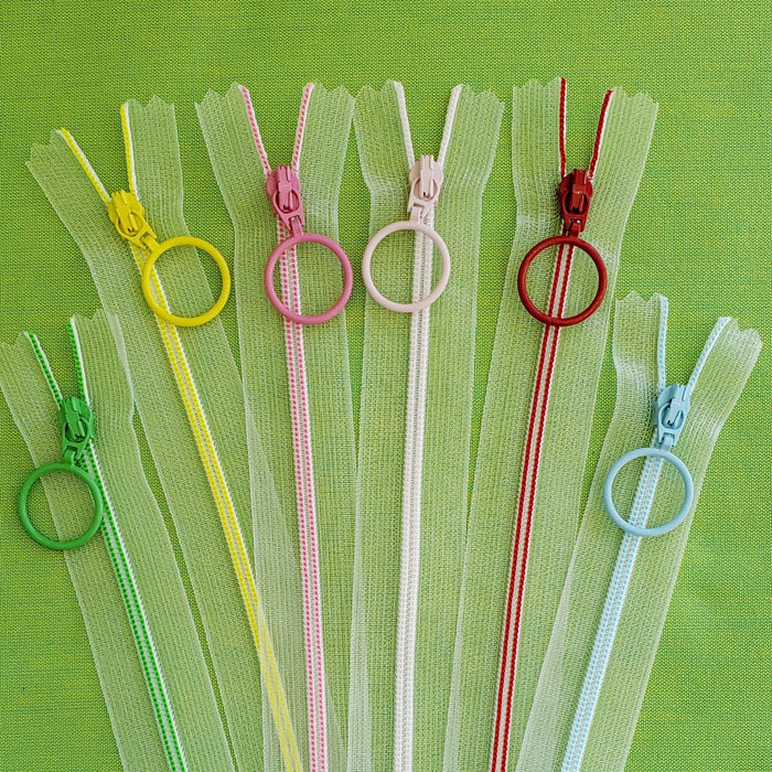 See-Through Zippers - 20 cm - Choose your colour
