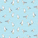 Makower Sea Breeze Seagulls in Blue