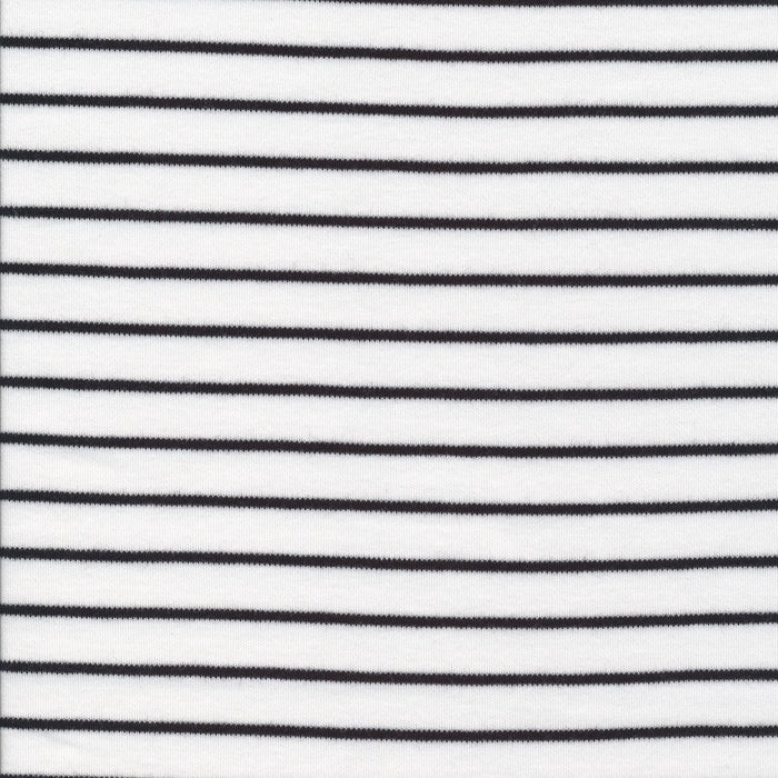 Cloud 9 Organic Cotton KNITS - Stripes in White and Black