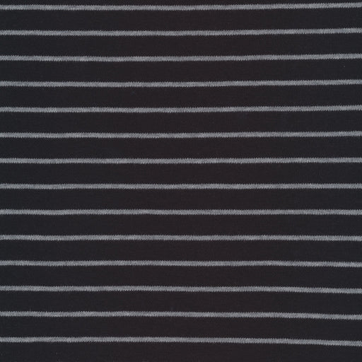 Cloud 9 Organic Cotton KNITS - Stripes Black and Heather Gray