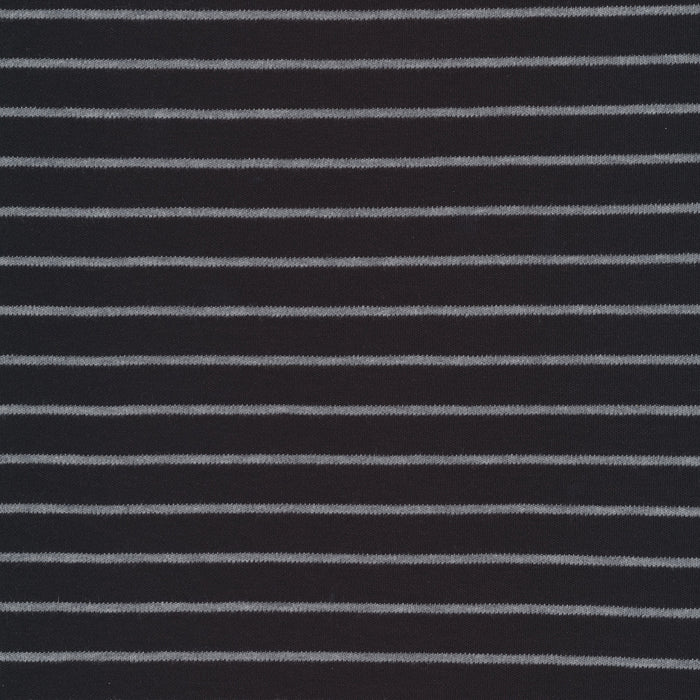Cloud 9 Organic Cotton KNITS - Stripes Black and Heather Gray