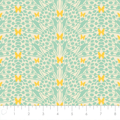 Monarch Grove - Kaleidoscope in Mint Green