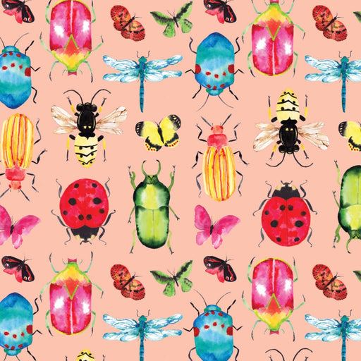 Camelot fabrics - Critters in pink