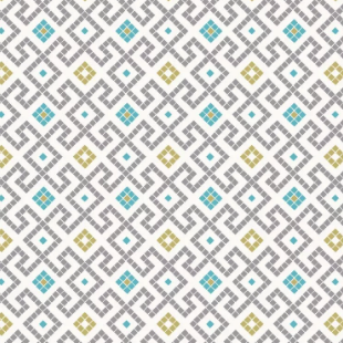 Lindos - Grey Greek Tiles With Gold