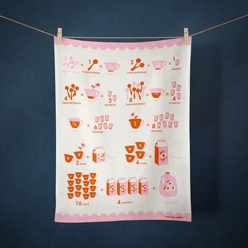 Ruby Star Society Tea Towel - Measurements and Conversions by Melody Miller