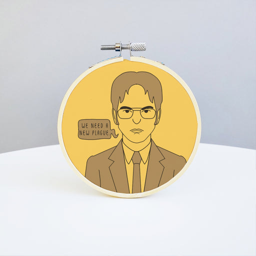 Holly Oddly - 4" Embroidery Kit - Dwight Schrute