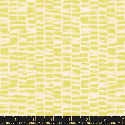 Alexia Abegg for Ruby Star Society - Heirloom  - Stripe Stamp in Soft Yellow