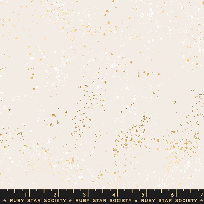 Speckled 108" Quilt Back by Rashida Coleman-Hale - White Gold