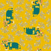 Naoco Miyagawa for Cotton + Steel - Kawaii Nakama - I Heart Elephants in Yellow