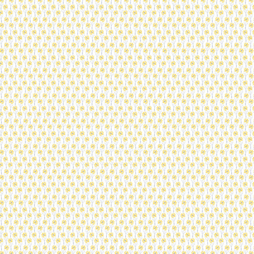 Camelot Fabrics - Meadow Haze by VIcky Yorke - Daisies in Yellow