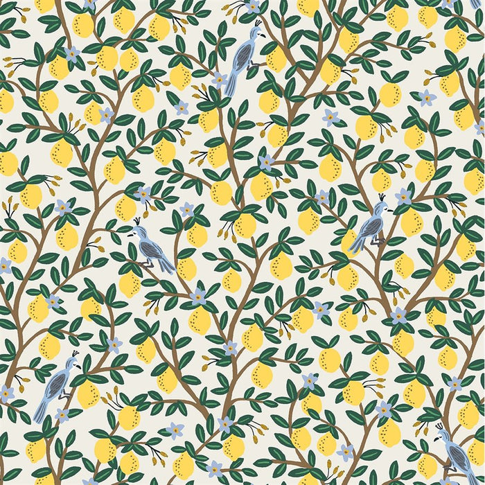 Rifle Paper Company Camont - Lemon Grove in Cream Metallic