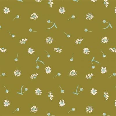 Cotton + Steel - Canyon Springs - Chamomile in Moss